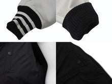 Load image into Gallery viewer, Y-3 ワイスリー レターマンジャケット LETTERMAN JKT H44803 ポリエステル ウール ブラック ホワイト サイズS 美品 中古 4b005414
