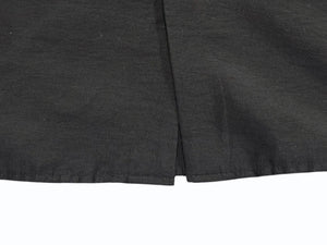 極美品 ETHOSENS エトセンス 長袖シャツ トップス JAPAN製 リヨセル ナイロン ブラック サイズ2 中古 4b005416