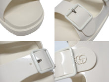 Load image into Gallery viewer, GUCCI グッチ ミニダブルG ラバー サンダル アイボリー ラバー 660243 GG ロゴ ホワイト金具 靴 サイズ42 良品 中古 4b005417