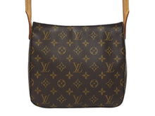 Load image into Gallery viewer, LOUIS VUITTON ルイヴィトン ルーピングMM ワンショルダーバッグ M51146 モノグラム PVC レザー ブラウン ゴールド金具 美品 中古 4b005419