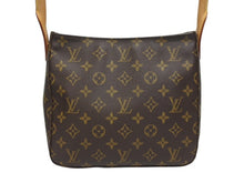 Load image into Gallery viewer, LOUIS VUITTON ルイヴィトン ルーピングMM ワンショルダーバッグ M51146 モノグラム PVC レザー ブラウン ゴールド金具 美品 中古 4b005419