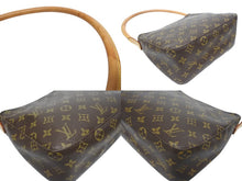 Load image into Gallery viewer, LOUIS VUITTON ルイヴィトン ルーピングMM ワンショルダーバッグ M51146 モノグラム PVC レザー ブラウン ゴールド金具 美品 中古 4b005419