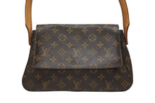 Load image into Gallery viewer, LOUIS VUITTON ルイヴィトン モノグラム ミニルーピング ショルダーバッグ M51147 PVC レザー ブラウン 美品 中古 4b005421