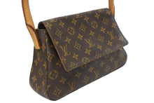 Load image into Gallery viewer, LOUIS VUITTON ルイヴィトン モノグラム ミニルーピング ショルダーバッグ M51147 PVC レザー ブラウン 美品 中古 4b005421