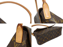 Load image into Gallery viewer, LOUIS VUITTON ルイヴィトン モノグラム ミニルーピング ショルダーバッグ M51147 PVC レザー ブラウン 美品 中古 4b005421