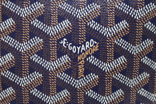 Load image into Gallery viewer, 新品未使用 GOYARD ゴヤール サンルイPM バッグ トートバッグ STLOUIPMLTY09CL09P PVC レザー ヘリンボーン ネイビー 中古 4b005422