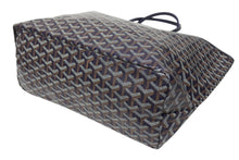 Load image into Gallery viewer, 新品未使用 GOYARD ゴヤール サンルイPM バッグ トートバッグ STLOUIPMLTY09CL09P PVC レザー ヘリンボーン ネイビー 中古 4b005422