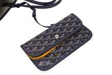 Load image into Gallery viewer, 新品未使用 GOYARD ゴヤール サンルイPM バッグ トートバッグ STLOUIPMLTY09CL09P PVC レザー ヘリンボーン ネイビー 中古 4b005422