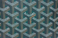 画像をギャラリービューアに読み込む, 新品未使用 GOYARD ゴヤール サンルイPM バッグ トートバッグ STLOUIPMLTY09CL09P PVC レザー ヘリンボーン グリーン 中古 4b005423