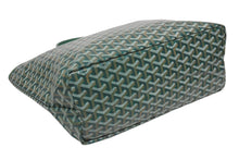 画像をギャラリービューアに読み込む, 新品未使用 GOYARD ゴヤール サンルイPM バッグ トートバッグ STLOUIPMLTY09CL09P PVC レザー ヘリンボーン グリーン 中古 4b005423