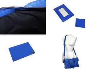 BALENCIAGA バレンシアガ クラシックシティ ショルダーバッグ 431621 4313 Z 56800 ブルー アンティークゴールド金具 美品 中古 4b005424