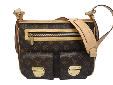 新品同様 LOUIS VUITTON ルイヴィトン ワンショルダーバッグ ショルダー ハドソンGM モノグラム PVC ブラウン M40045 中古 4b005430