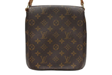 Load image into Gallery viewer, LOUIS VUITTON ルイヴィトン モノグラム ミュゼットサルサ ショルダーバッグ M51258 ブラウン PVC ヌメ革 ゴールド金具 美品 中古 4b005434
