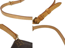 Load image into Gallery viewer, LOUIS VUITTON ルイヴィトン モノグラム ミュゼットサルサ ショルダーバッグ M51258 ブラウン PVC ヌメ革 ゴールド金具 美品 中古 4b005434
