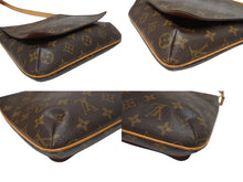 Load image into Gallery viewer, LOUIS VUITTON ルイヴィトン モノグラム ミュゼットサルサ ショルダーバッグ M51258 ブラウン PVC ヌメ革 ゴールド金具 美品 中古 4b005434