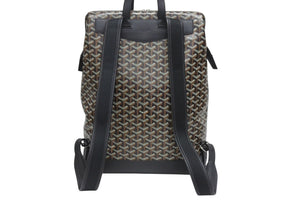 新品未使用 GOYARD ゴヤール シザルパン バックパック ブラック リュック カーフスキン CISALPMMLTY01CL01P シルバー金具 中古 4b005437