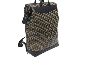 新品未使用 GOYARD ゴヤール シザルパン バックパック ブラック リュック カーフスキン CISALPMMLTY01CL01P シルバー金具 中古 4b005437