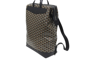 新品未使用 GOYARD ゴヤール シザルパン バックパック ブラック リュック カーフスキン CISALPMMLTY01CL01P シルバー金具 中古 4b005437