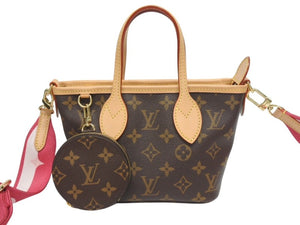 新品同様 LOUIS VUITTON ルイヴィトン ネヴァーフル BB モノグラム ショルダーバッグ ブラウン ICチップ M46705 中古 4b005439