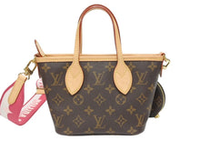 Load image into Gallery viewer, 新品同様 LOUIS VUITTON ルイヴィトン ネヴァーフル BB モノグラム ショルダーバッグ ブラウン ICチップ M46705 中古 4b005439