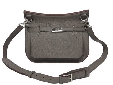 極美品 HERMES エルメス ショルダーバッグ ジプシエール28 □O シルバー金具 エタン バイカラー トリヨンクレマンス 中古 4b005442