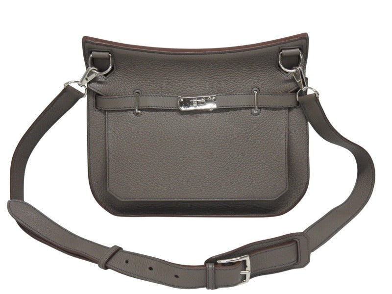 極美品 HERMES エルメス ショルダーバッグ ジプシエール28 □O シルバー金具 エタン バイカラー トリヨンクレマンス 中古 4b005442