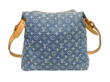 Load image into Gallery viewer, LOUIS VUITTON ルイヴィトン バギーGM ショルダーバッグ M95048 モノグラムデニム ブルー ゴールド金具 美品 中古 4b005448