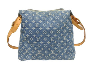 LOUIS VUITTON ルイヴィトン バギーGM ショルダーバッグ M95048 モノグラムデニム ブルー ゴールド金具 美品 中古 4b005448