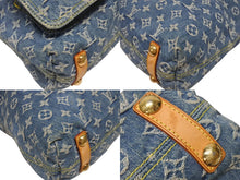 Load image into Gallery viewer, LOUIS VUITTON ルイヴィトン バギーGM ショルダーバッグ M95048 モノグラムデニム ブルー ゴールド金具 美品 中古 4b005448