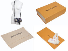 Load image into Gallery viewer, 新品同様 LOUIS VUITTON ルイヴィトン ナノスピーディ 村上隆 マルチカラー ブラック 2WAYバッグ M13406 PVC レザー 中古 4b005454