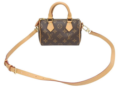 新品同様 LOUIS VUITTON ルイヴィトン ナノスピーディ ハンドバッグ 2WAYバッグ M81085 モノグラム 中古 4b005455