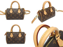 Load image into Gallery viewer, 新品同様 LOUIS VUITTON ルイヴィトン ナノスピーディ ハンドバッグ 2WAYバッグ M81085 モノグラム 中古 4b005455