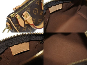 新品同様 LOUIS VUITTON ルイヴィトン ナノスピーディ ハンドバッグ 2WAYバッグ M81085 モノグラム 中古 4b005455