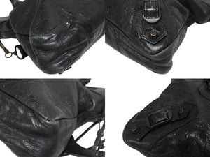 BALENCIAGA バレンシアガ ザ ファースト 2WAYバッグ ハンドバッグ ショルダーバッグ 103208・213048 ブラック 美品 中古 4b005456