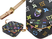 Load image into Gallery viewer, 新品同様 LOUIS VUITTON ルイヴィトン モノグラムマルチカラー リフト ショルダーバッグ ブラック M40056 村上隆 中古 4b005458