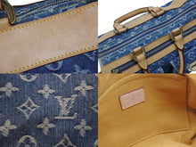 Load image into Gallery viewer, LOUIS VUITTON ルイヴィトン ネオスピーディ ハンドバッグ M95019 モノグラム デニム インディゴブルー ゴールド金具 美品 中古 4b005459