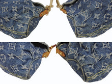 Load image into Gallery viewer, LOUIS VUITTON ルイヴィトン ミニプリーティ ワンショルダーバッグ M95050 モノグラム デニム レザー ゴールド金具 美品 中古 4b005461