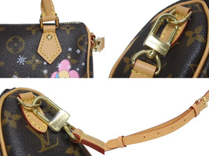 新品同様 LOUIS VUITTON ルイヴィトン 2WAY ショルダーバッグ ヴィヴィエンヌ ナノ スピーディ モノグラム M82624 ブラウン 中古 4b005468