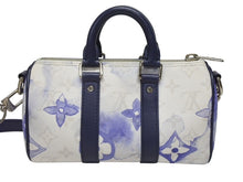 Load image into Gallery viewer, 極美品 LOUIS VUITTON ルイヴィトン キーポルXS 2WAY ショルダーバッグ モノグラムウォーターカラー ネイビー ホワイト M45761 中古 4b005469