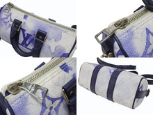 Load image into Gallery viewer, 極美品 LOUIS VUITTON ルイヴィトン キーポルXS 2WAY ショルダーバッグ モノグラムウォーターカラー ネイビー ホワイト M45761 中古 4b005469