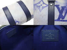 Load image into Gallery viewer, 極美品 LOUIS VUITTON ルイヴィトン キーポルXS 2WAY ショルダーバッグ モノグラムウォーターカラー ネイビー ホワイト M45761 中古 4b005469
