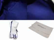 Load image into Gallery viewer, 極美品 LOUIS VUITTON ルイヴィトン キーポルXS 2WAY ショルダーバッグ モノグラムウォーターカラー ネイビー ホワイト M45761 中古 4b005469