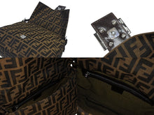 Load image into Gallery viewer, 極美品 FENDI フェンディ マンマバケット ワンショルダーバッグ 26325 ズッカ柄 キャンバス レザー ブラウン シルバー金具 中古 4b005475