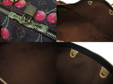 Load image into Gallery viewer, 極美品 LOUIS VUITTON ルイヴィトン キーポル45 ボストンバッグ M95011 モノグラム チェリー PVC レザー ブラウン 村上隆 美品 中古 4b005477