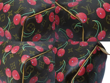 Load image into Gallery viewer, 極美品 LOUIS VUITTON ルイヴィトン キーポル45 ボストンバッグ M95011 モノグラム チェリー PVC レザー ブラウン 村上隆 美品 中古 4b005477