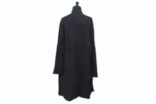 Load image into Gallery viewer, CHROME HEARTS クロムハーツ ロングカーディガン サイズL CHプラス クロスレザーパッチ カシミヤ ウール シルバー925 美品 中古 4b005487