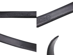 CHROME HEARTS クロムハーツ BLT ROLLER 3PC 1.0 ローラーベルト サイズ36 ブラック レザー シルバー925 美品 中古 4b005489
