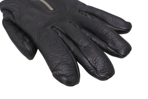 CHROME HEARTS クロムハーツ DGR ZIP GROVE ダガージップ レザーグローブ 手袋 サイズ9 シルバー925 ブラック 美品 中古 4b005490