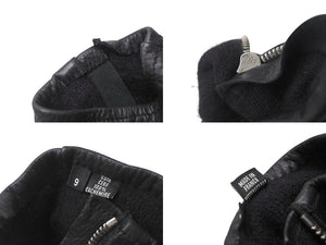 CHROME HEARTS クロムハーツ DGR ZIP GROVE ダガージップ レザーグローブ 手袋 サイズ9 シルバー925 ブラック 美品 中古 4b005490