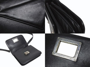 CHROME HEARTS クロムハーツ GROW UP 2WAY BAG スモール ハンドバッグ CHクロスクロージャ― スト付き ブラック シルバー925 美品 中古 4b005495